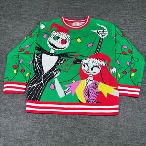 NWT  Kids  Nightmare Before Christmas Ugly Christmas Sweater M10/12 Jack & Sally